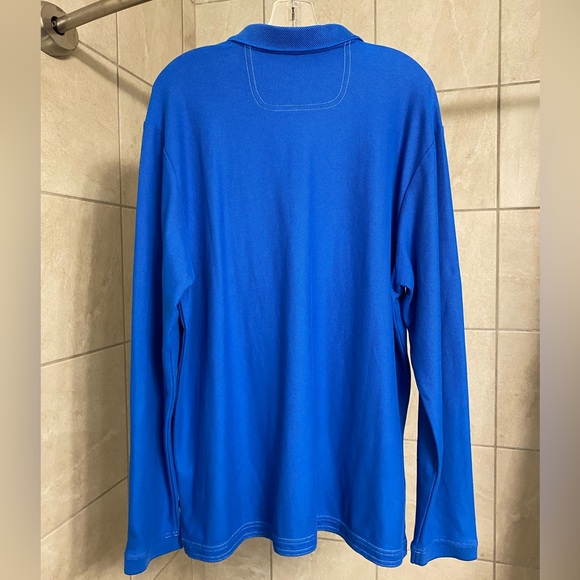 NWOT Tommy Bahama men's 3-button placket long sleeved polo shirt, size Large. - Picture 2 of 5